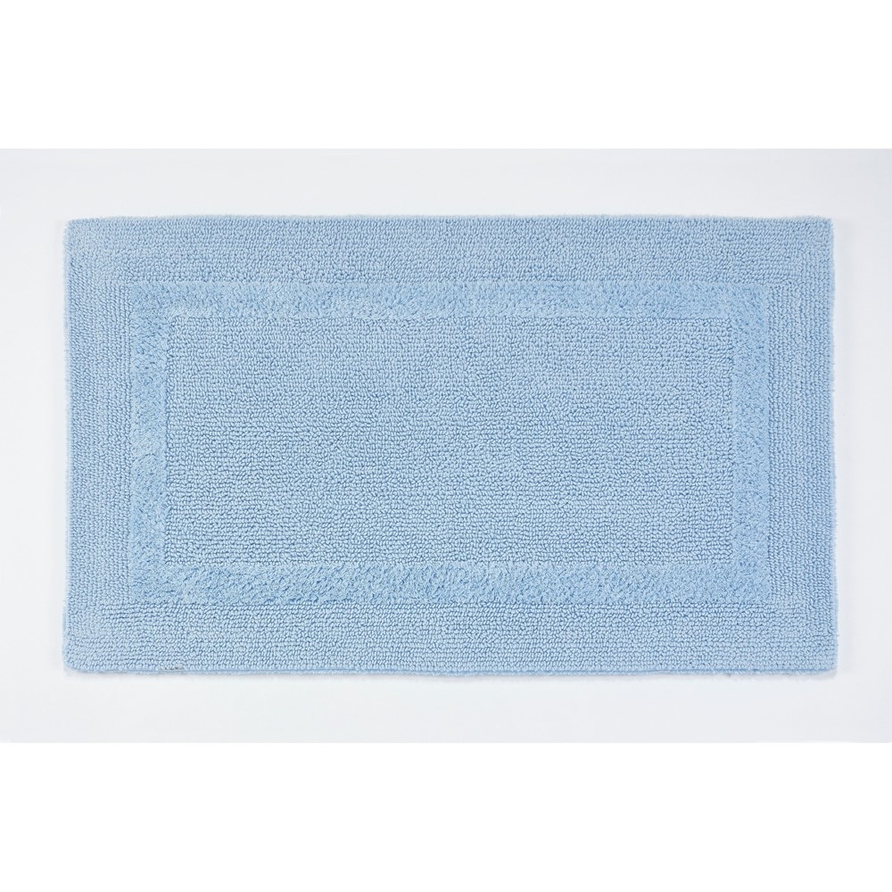 Reversible Bath Mat 330 by Designer Abyss & Habidecor in Powder Blue